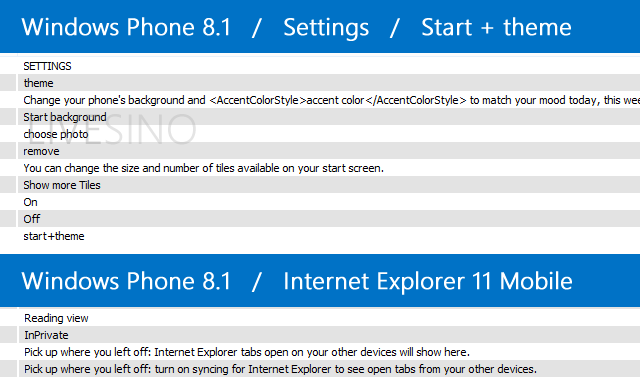 Windows Phone 8.1 新功能曝光：开始屏幕背景、三栏磁贴布局、IE 11 标签卡同步
