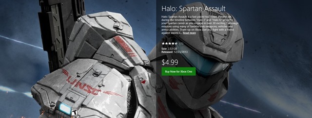 Xbox One 版 Halo: Spartan Assault 发布