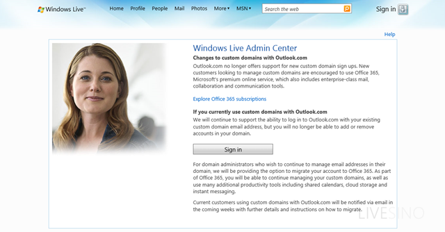 微软免费邮箱托管服务 Admin Center 不再接受新注册