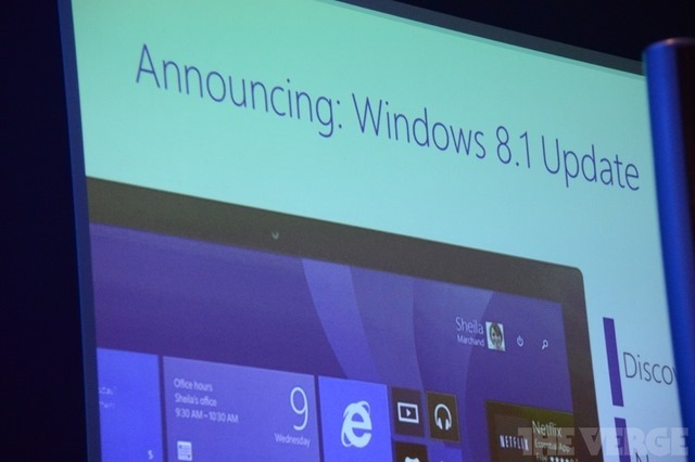 Windows 8.1 Update 1 开发已经完成，下月推送