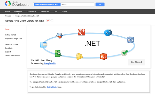 谷歌正式发布 Google APIs Client Library for .NET
