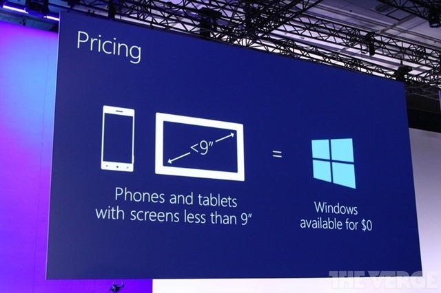 微软宣布取消 WP 手机和小尺寸 Windows 平板授权费