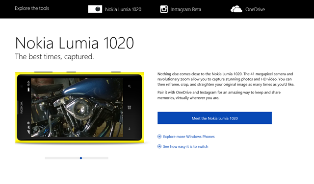 微软推 Lumia 1020 和 OneDrive 新广告视频