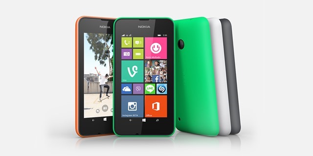微软宣布 WP8.1 入门新手机 Lumia 530