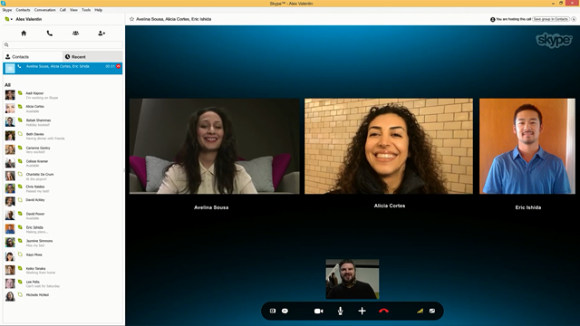 Skype 群组视频聊天功能完全免费