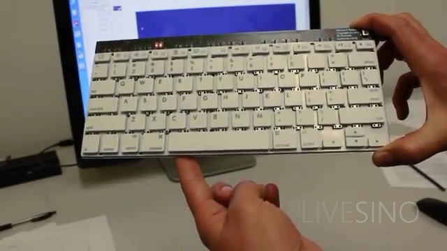 微软研究院展示结合手势追踪技术键盘