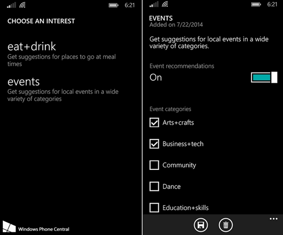 Cortana_Events_screen