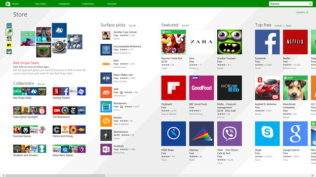 Windows Store 应用商店界面重大更新已推送