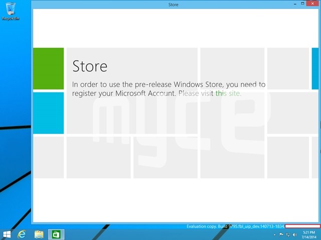 Windows 9 新截图：开始菜单和窗口化运行 Modern 应用