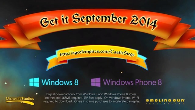 帝国时代: 围攻城堡 9 月登陆 Windows 8.1 和 WP8.1