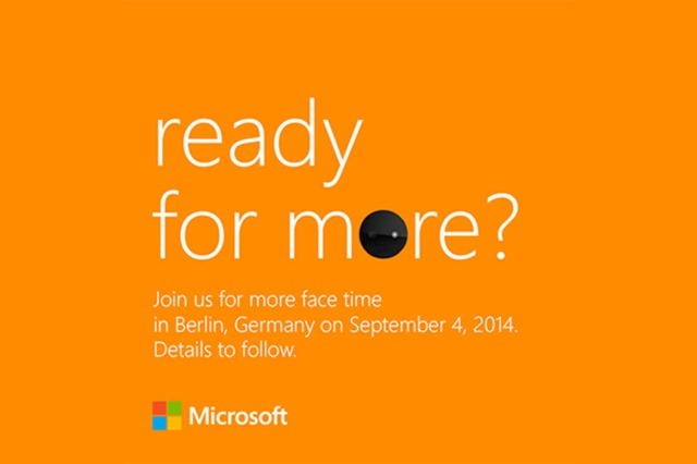 微软送出 9 月 4 日邀请函，暗示 Lumia 730 即将发布