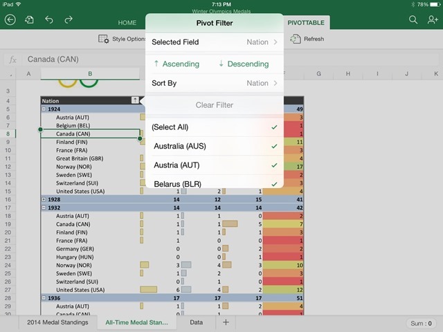 Sorting-a-column-in-a-PivotTable-in-Excel-for-iPad