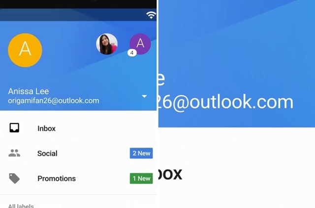 新版 Gmail 应用将支持 Outlook.com 邮箱同步