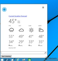 较新版本 Windows 10 Cortana 截图曝光