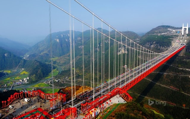 BingHomepage-Aizhai-Bridge_Hunan-ProvinceChina