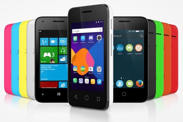 Alcatel 新 Pixi 3 智能手机可运行 WP、Android 或 Firefox OS