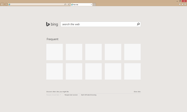 IE11 小幅更新，新标签卡页面加入 Bing 搜索框