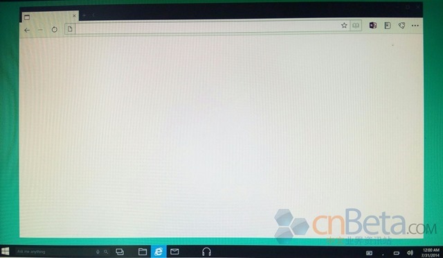 Spartan 更多清晰截图，Windows 10 新任务栏界面曝光