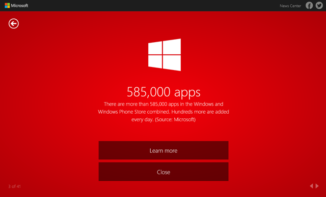 Windows Store 应用数突破 58.5 万