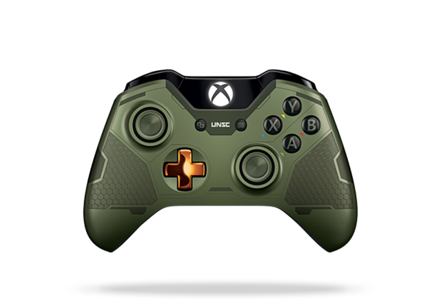 Xbox One Limited Edition Halo 5 Master Chief Controller Front Render