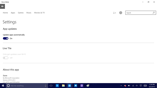 Windows 10 Store Beta 界面改进，自动更新功能回归