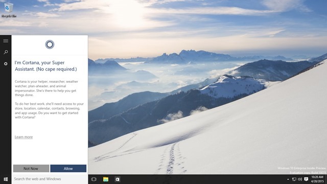 Windows 10 Build 10074 泄漏，改为 Insider Preview 预览