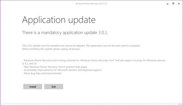 Windows Phone 恢复工具更名 Windows 设备恢复工具，支持 HTC 8X 系统重置
