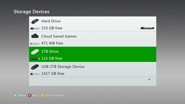Xbox 360 系统更新预览版已支持 2TB 硬盘
