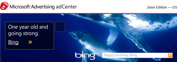 Bing 一周年: Bing 更适合广告商?