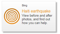 必应 Bing Maps 推出海地地震应用