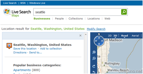 Live Maps 的新导航以及其他 Live Search 新闻