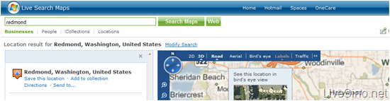Live Maps 的新导航以及其他 Live Search 新闻