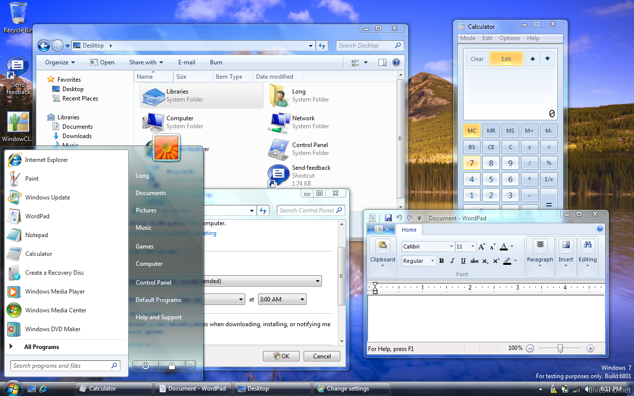 windows 7 basic color scheme