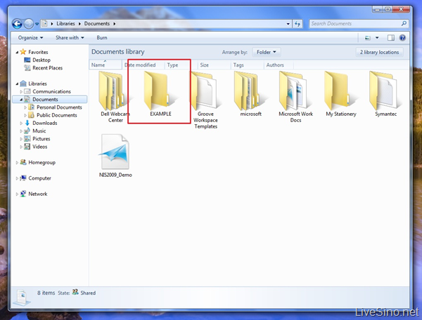 Windows 7 的新特性 : Libraries 和 HomeGroup
