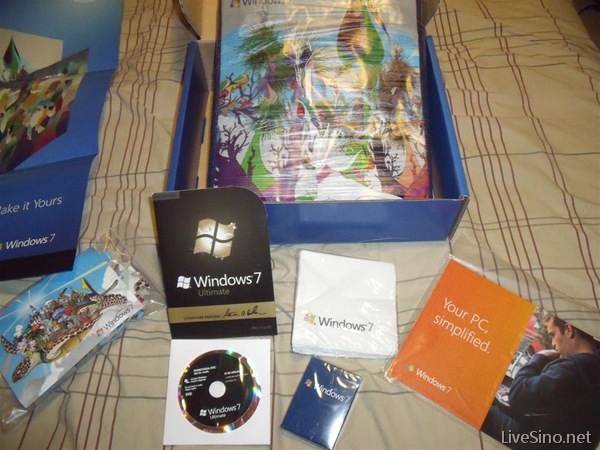 Windows 7 Party Pack 拆包照