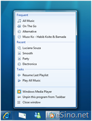 Windows 7 中的任务栏 Taskbar 新功能介绍