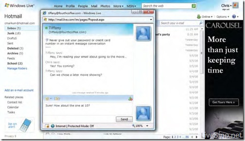 Windows Live Hotmail Wave3 更多新功能介绍 IM-Window