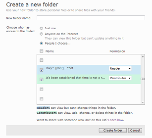 Windows Live Folders Beta - 更多消息